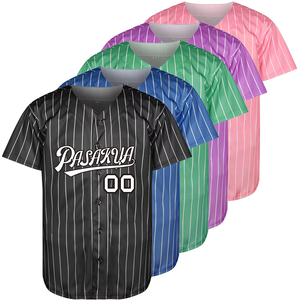 Camiseta de Béisbol Sublimada de Poliéster Personalizada al por Mayor, de Alta Calidad, Tendencia Actual, Superventas, OEM, Talla Grande - Product Image 2