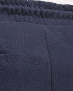 Wholesale Stylish Knitted Canvas Lightweight Cotton <b>Men's</b> <b>Navy</b> Blue Regular Fit <b>Joggers</b> Quick Dry Breathable Elasticated Waist - Product Image 6