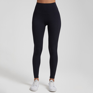 Leggings de Cintura Alta Suaves y de Alta Calidad en Color Sólido para Mujer, Leggings para Gimnasio y Yoga - Product Image 1