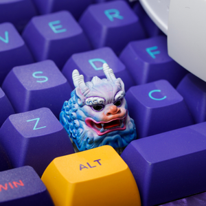 Teclas Místicas de Anime, Teclas Artesanales Personalizadas, Teclas Anime Lindas, Teclas Verdes, Juego de Teclas, Teclas de Resina - Product Image 6