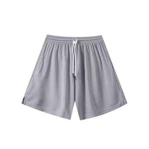 <b>Men's</b> Red Solid Mesh <b>Shorts</b> With <b>Zip</b> <b>Pockets</b> Drawstring Waist Sporty Style Breathable Woven Fabric <b>Short</b> Pants - Product Image 3