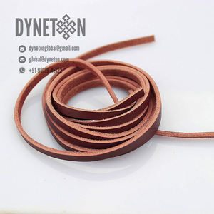 Cordón de Cuero Genuino Plano de 2mm de Alta Calidad, Material para Joyería, Cuero de Grano Completo Duradero, Marca DYNETON, Certificado ISO - Product Image 2