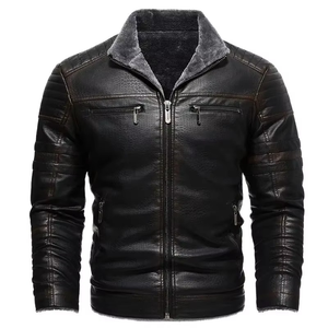 Wholesale Men <b>Genuine</b> <b>Leather</b> <b>Jacket</b> Premium Sheep Skin Custom Design OEM Logo High Quality Winter Fashion Durable <b>Jacket</b> - Product Image 4