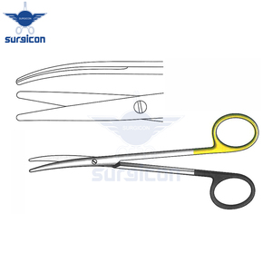 Ciseaux chirurgicaux Metzenbaum 14,5 cm / 5-3/4 pouces, à lame courbée, à bord arrondi, à lame simple, dentelée, Super Cut TC - Product Image 5