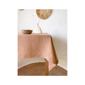 ผ้าปูโต๊ะผ้าฝ้ายย่อยสลายได้แบบ100% ปักสีเทาขนาด72x120นิ้วผ้าทอแบบยั่งยืนน้ำหนักเบา - Product Image 4