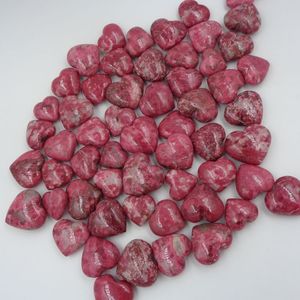 Cœur en cristal de thulite naturel gravé, poli à la main, pierre précieuse rose, méditation, Reiki, chakra, énergie, amour spirituel - Product Image 3