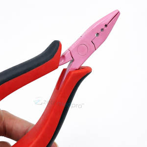 Pinzas Profesionales para Extensiones de Cabello con Acabado Rosa, Herramienta Ergonómica para Anillos Micro Loop, Precio de Fábrica - Product Image 4