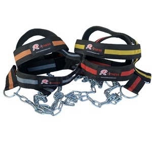 RC Fitness Wear Muscles Exercise Gym Strength Weight Lifting Head Neck <b>Harness</b> Natural Rubber PVC Heavy Duty Non-Slip Unisex - Product Image 5