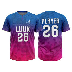 เสื้อเบสบอลแบบกำหนดเอง ชุดทีมพร้อมพิมพ์ชื่อ เบอร์ และโลโก้ - Product Image 1