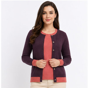 Ensembles deux pièces modernes en tricot pour femme, hiver, couleur unie, décontractés, 100% coton/laine, respirants, texture confortable, vente en gros, élégants - Product Image 1