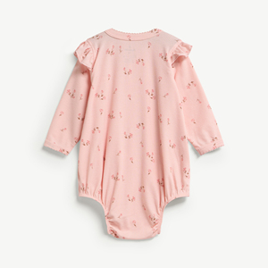 Body de Bebé de Manga Larga con Estampado Floral y Broches, en Lyocell y Spandex, para Recién Nacida, ODM Vietnam - Product Image 2