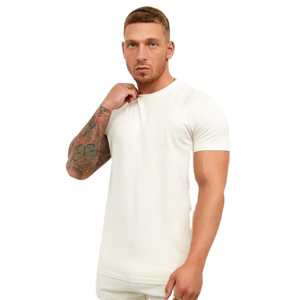 Wholesale Plain Soft Basic White Shirt Mens Tshirt Heavy Thick 100% Cotton 265gsm Many Color Black T Shirts For Men And Unisex