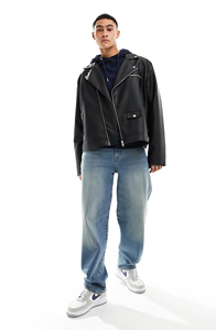 Veste de motard en cuir véritable pour homme, manteau en peau de mouton véritable, vêtements de moto, veste bomber décontractée, vêtements chauds d'hiver, vêtements de mode - Product Image 2