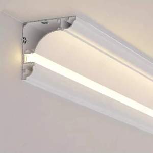 Perfil de Aleación Moderno de la Serie 1000 para Montaje en Superficie con Ranura LED para Decoraciones y Servicios de Corte - Product Image 1