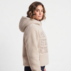 Veste de camping en polaire Sherpa pour femme, vestes zippées en polaire Sherpa pour l'extérieur, vêtements d'hiver résistants pour femmes, sweats à capuche en polaire Sherpa - Product Image 2