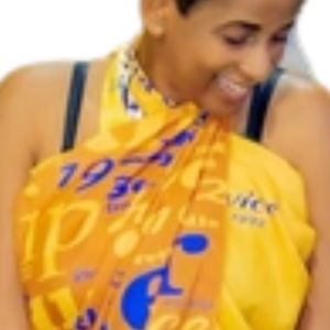 Women Yellow Blue Printed <b>Beach</b> Sarong Lightweight <b>Wrap</b> Cover Up Soft Summer Pareo Scarf Multiway Vacation Resort Wear Custom - Product Image 4