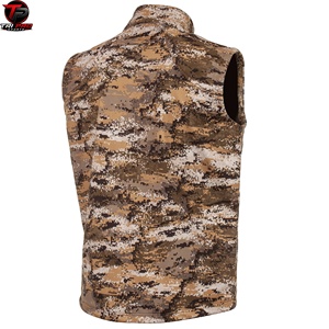Gilet utilitaire softshell pour homme, col montant, fermeture éclair intégrale, pour la chasse, la pêche, les voyages, coupe-vent, léger, sans manches - Product Image 6