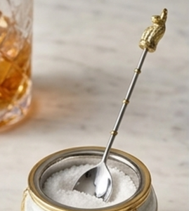 Cuillère à cocktail en acier inoxydable de qualité supérieure avec poignée en forme d'oiseau doré, agitateur de bar classique pour mélanger les boissons, outil de bar élégant - Product Image 5