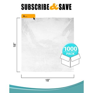 Pellicola di plastica 18x18 Ultra-sottile da 1 Mil, approvata da USDA, confezione 1000 biassialmente, per prodotti alimentari - Product Image 2