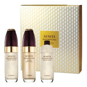 ชุดผลิตภัณฑ์ดูแลผิวหน้า Korea Golden Cell Repair 2 ชิ้น โทนเนอร์ เซรั่ม ต่อต้านริ้วรอย ผลิตภัณฑ์ความงามเกาหลี - Product Image 1