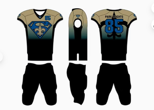 Ensemble d'uniformes de football américain personnalisés en gros pour équipes adultes et jeunes, avec sublimation et twill - Product Image 6