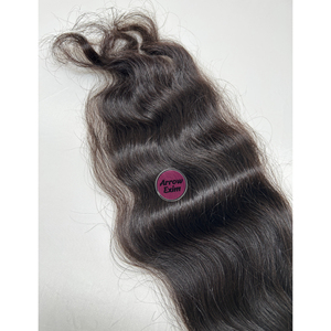 Extensions de cheveux humains indiens vierges Remy Arrow Exim AEEXC34, 100g, double trame machine, avec ondulations naturelles, couleur 1B - Product Image 4