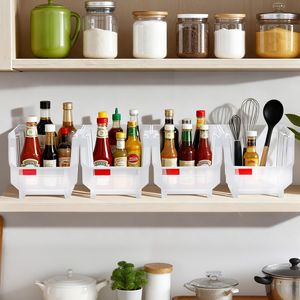 Set di 8 Contenitori Impilabili in Plastica 10,9 X 5,5 X 5,1 Pollici per Organizzazione e Stoccaggio nell'Armadio - Product Image 2