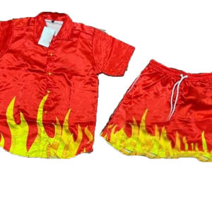 Ensemble court pour homme à col rond, sublimation, coton respirant, logo personnalisé, coupe-vent réfléchissant, durable, ensemble court sublimation pour homme - Product Image 5