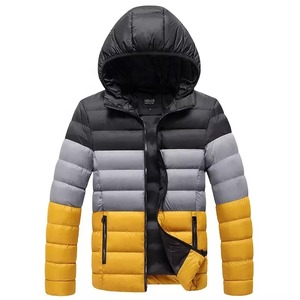 Blouson matelassé isolant pour homme, col montant, logo personnalisé sur le devant, commande en gros, fabricant et fournisseur de vêtements OEM - Product Image 1