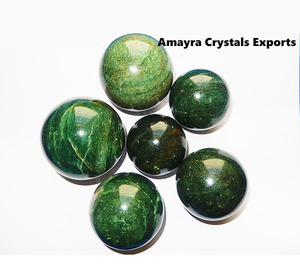 Green Jade Chinese Chakra Letter Engraved Handmade Waterproof <b>Sphere</b> Wholesale Natural Globe <b>Ball</b> Crystal Collectible Gujarat - Product Image 2