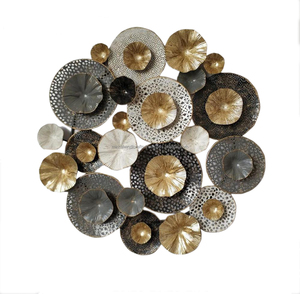 สติกเกอร์ติดผนังเหล็กดัดหรูหราแบบยุโรป,ของตกแต่งแบบแขวนผนังพื้นหลังโซฟาห้องนั่งเล่นในบ้านงานฝีมือ - Product Image 1