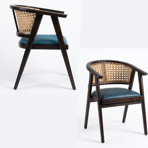 Muebles de jardín hechos de madera de teca y ratán combinados con asiento de espuma suave, diseño moderno y elegante. - Product Image 5