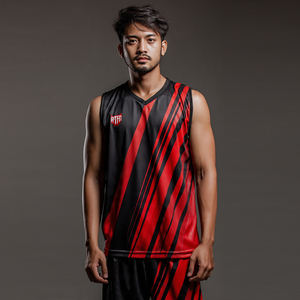 Maillots de basket-ball personnalisés pour hommes, maillots de sublimation professionnels, veste respirante, t-shirt de basket-ball pour hommes - Product Image 3