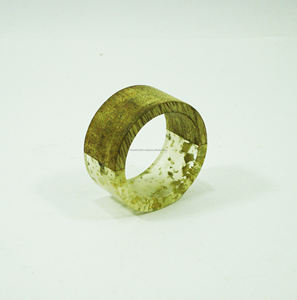 Anneaux de serviette en résine classiques et tendance, élégants et luxueux, pour la décoration de table de dîner, de mariage et de fête, avec design en stock - Product Image 5