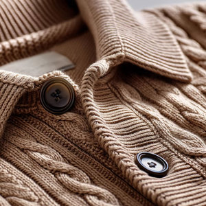 Cardigan pour homme en polyester, col rond, manches longues, couleur unie, vêtement de travail, avec bande réfléchissante argentée FR, 240 GSM, pour l'automne - Product Image 5