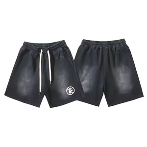Wholesale OEM High Quality Ash Grey Men's Athletic <b>Shorts</b> Custom Brand Cotton Polyester Blend Training <b>Shorts</b> Premium Wholesale - Product Image 1