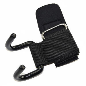 Ganchos de entrenamiento de hierro fundido de alta resistencia, ajustables, plegables, accesorio de barra con mancuernas, empuñaduras de varilla de elevación de potencia para gimnasio, levantamiento de pesas - Product Image 2