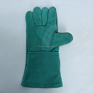 Gants de soudage en cuir de haute qualité, doublure en coton, résistants au feu, gants de travail de sécurité pour usage industriel TIG - Product Image 1