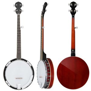 Left Handed 5-String Full Size Banjo Set with Premium Mahogany Neck & Closed Solid Sapele Back Premium Accessories Included - Product Image 4