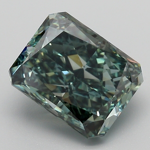 Diamante suelto de corte radiante, verde intenso, cultivado en laboratorio, certificado por IGI, para joyería fina al por mayor. - Product Image 1