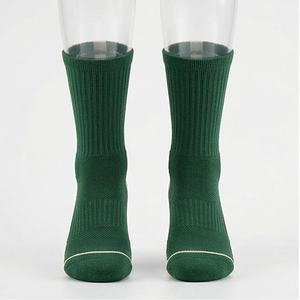 Basketball <b>Socks</b> <b>Men</b> Outdoor Athletic Crew Cushioned Thick Sport <b>Long</b> Compression Breathable Soft Customized Color Fit Pairs - Product Image 1