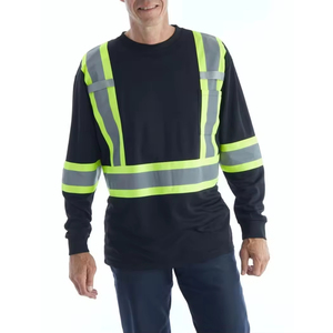 Camisetas de Trabajo Personalizadas al por Mayor para Hombre, Cuello Redondo, 100% Algodón, Corte Regular, Manga Larga, Secado Rápido, Transpirables, Anti-Pilling - Product Image 1