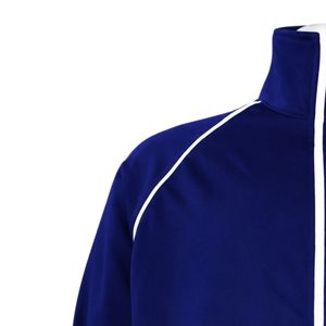 Jack & Jill Mens Logo Letter <b>Track</b> <b>Jacket</b> Navy Blue Athletic Zip Up Casual Sportswear Premium Event Apparel Bulk Supply - Product Image 4