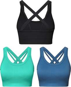 Sujetador Deportivo de Yoga para Mujer, Talla Grande, Ecológico, Transpirable, de Alta Sujeción, de Secado Rápido, de Nailon, Color Sólido, para Correr, 2025 - Product Image 5