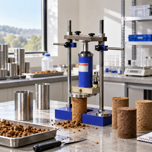 Cadre d'extraction hydraulique mécanique avec plaques de poussée et pistons pour essais de charge en laboratoire |   Kit d'équipement de compression - Product Image 1