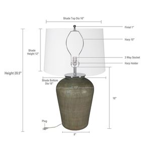 Lampada da Tavolo in Vetro D18x28.5 - Product Image 5