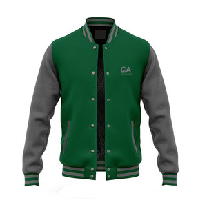 Chaqueta Urbana Casual para Hombre, Estilo Letterman, Ajuste Cómodo, Perfecta para Viajes, Uso Diario y Atuendos Urbanos - Product Image 1