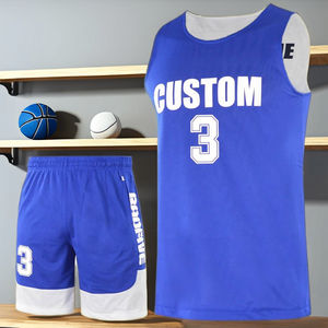 Conjuntos de Uniformes de Baloncesto Personalizados para Unisex |   Impresión por Transferencia de Calor 100% Poliéster para Estudiantes, Equipos, Clases y Jóvenes - Product Image 5