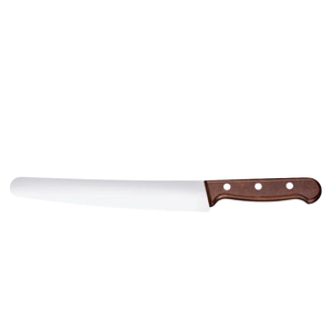 Brown Wood Handle Bread Knives Stainless Steel Long Serrated Blade Triple Rivet Bakery <b>Slicing</b> Knives for Bread <b>Cake</b> Pastry - Product Image 1