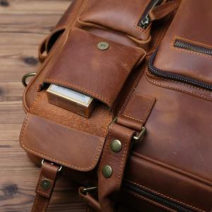 Maletín de Cuero Genuino para Hombre, de Gran Capacidad, Resistente y Ligero, para Viajes, Negocios y Oficina, para Portátil, Modelo LLB-0101 - Product Image 2